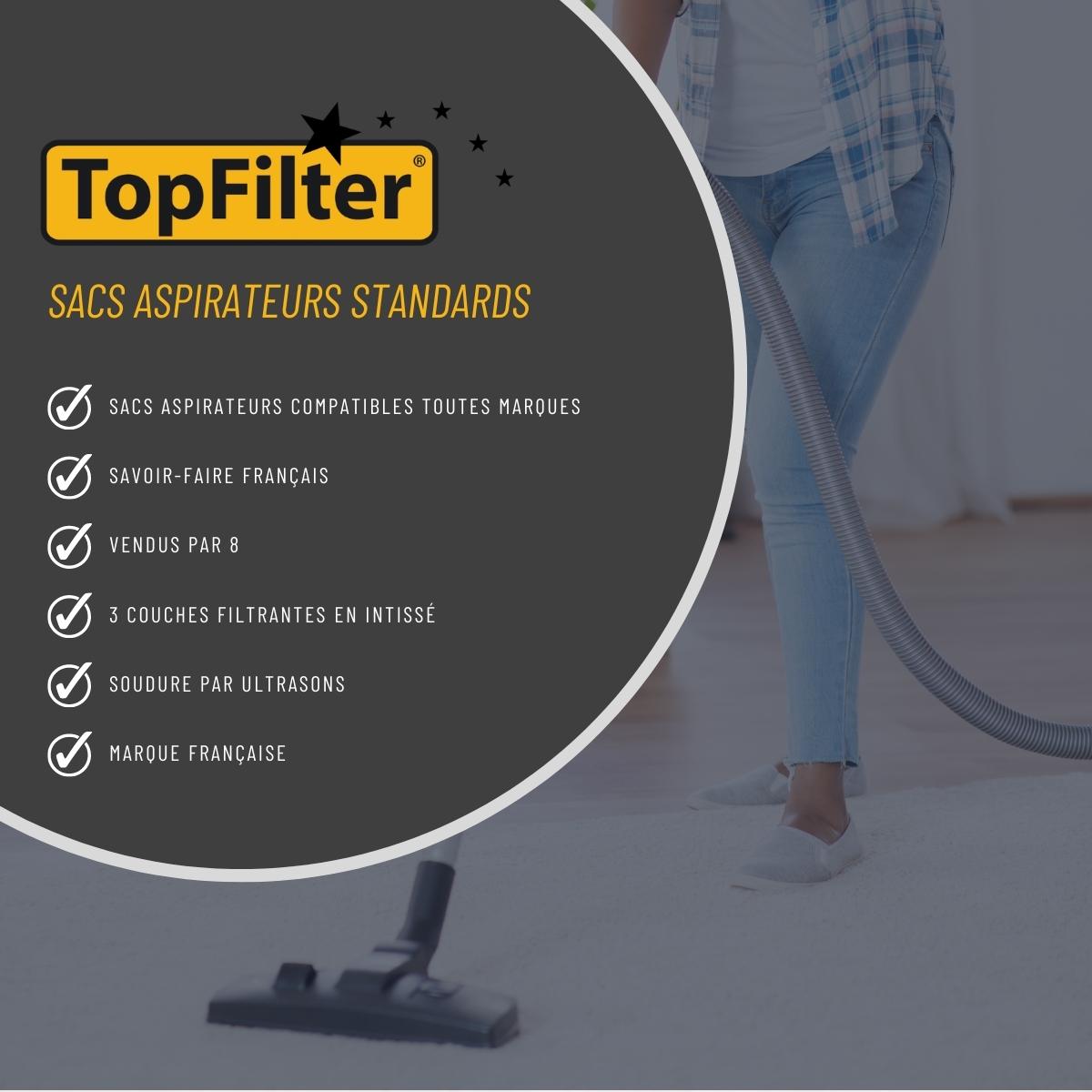 Lot de 8 sacs aspirateur Samsung TopFilter TopFilter - Mathon - 4