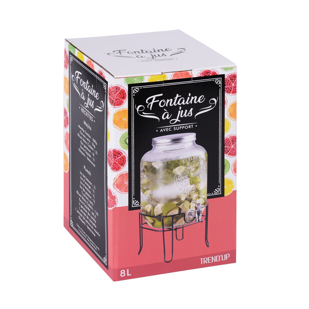 Fontaine à jus avec support 8 l Trend