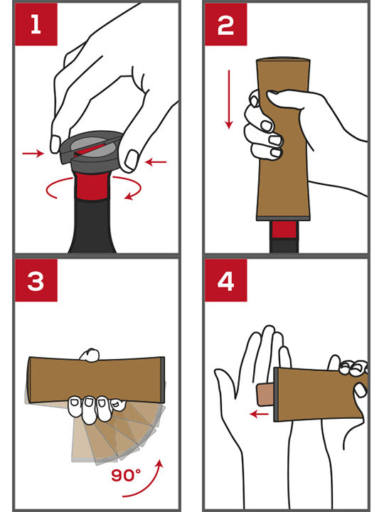 Tire-bouchon électrique rechargeable Elis Reverse noir mat Peugeot - Mathon - 2