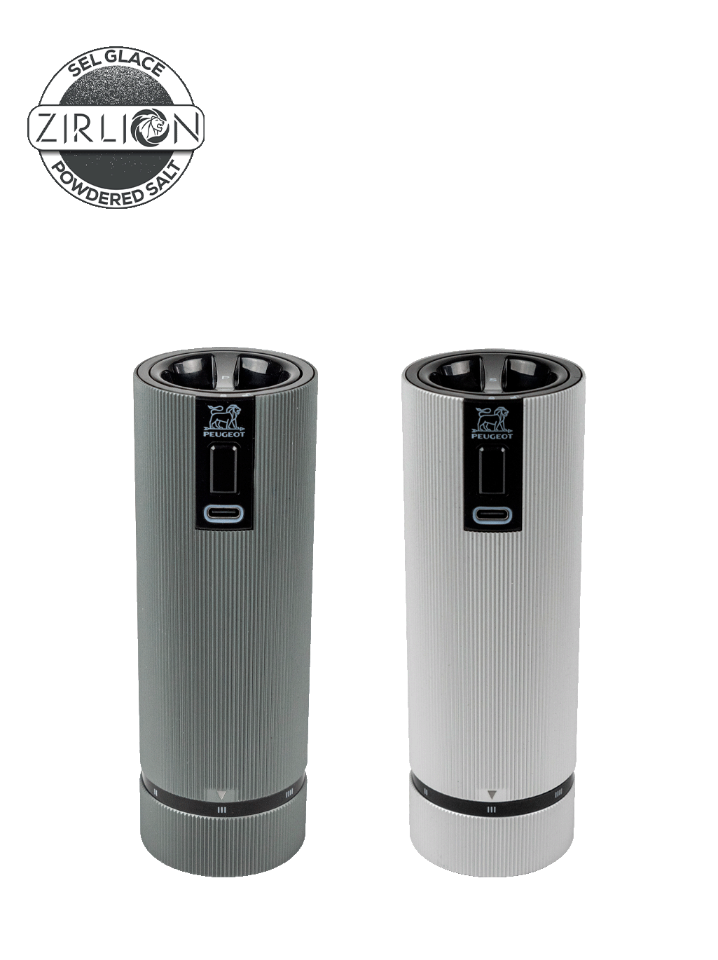 Line Electric Coffret cadeau - Duo de moulins à poivre et à sel électriques rechargeables, u