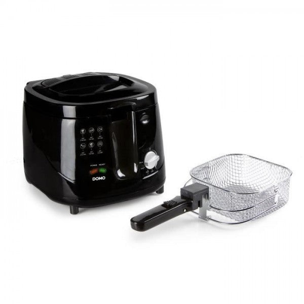 Friteuse Electrique  Classique - Domo Do461fr - 2.5l - Noir - Thermost Domo - Mathon - 3