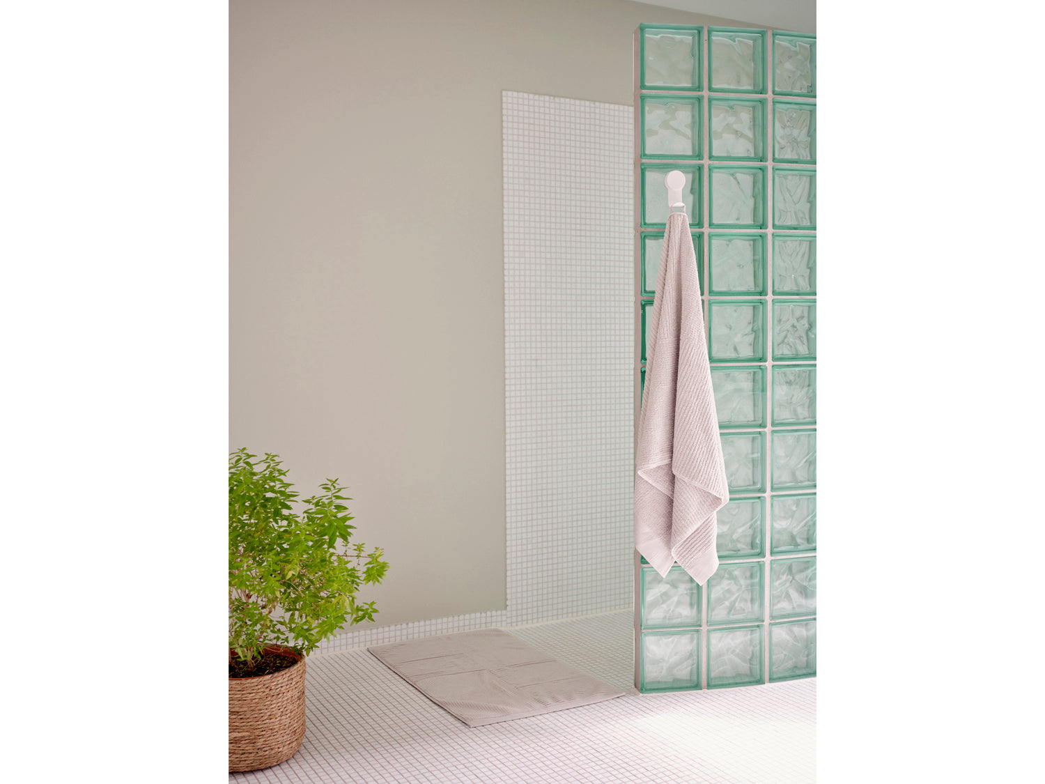 Tapis de bain Classic en 100% coton/1200 g Gris clair Zone Denmark - Mathon - 2