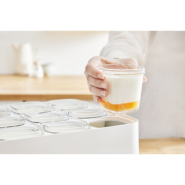 6 pots yaourt pour Multi-Délices couvercles blanc Seb - Mathon - 3