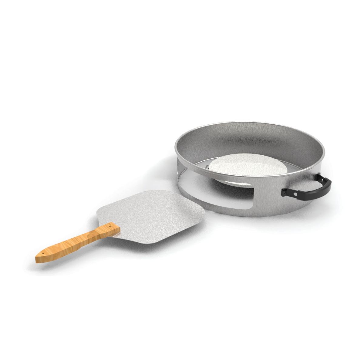 Four à pizza pour barbecue au charbon Ø57 cm – 3 pièces Laguiole Cuisson - Mathon - 1