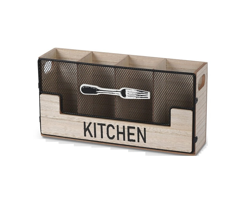 Porte-couverts en bois 4 compartiments Vendos85 - Mathon