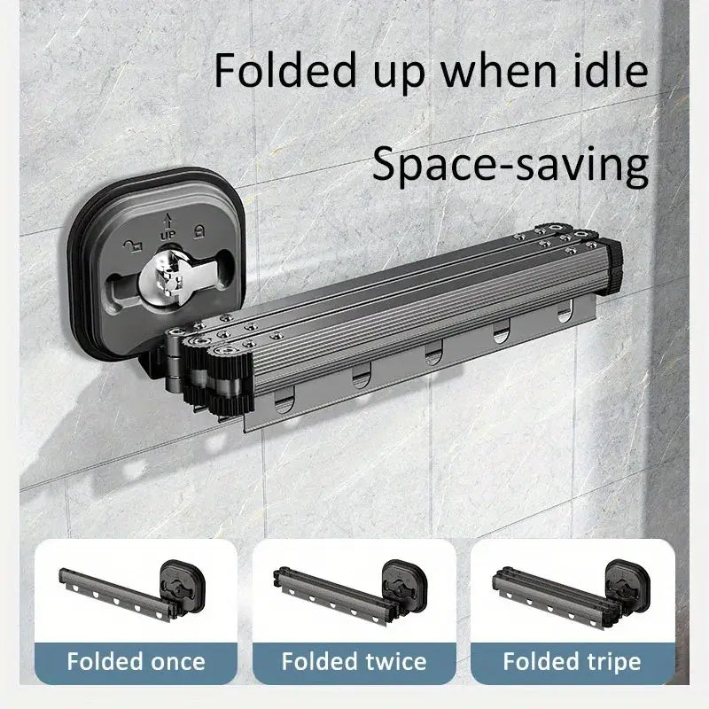 Étendoir à linge mural Extensible python 125 cm Kitchen Move - Mathon - 3