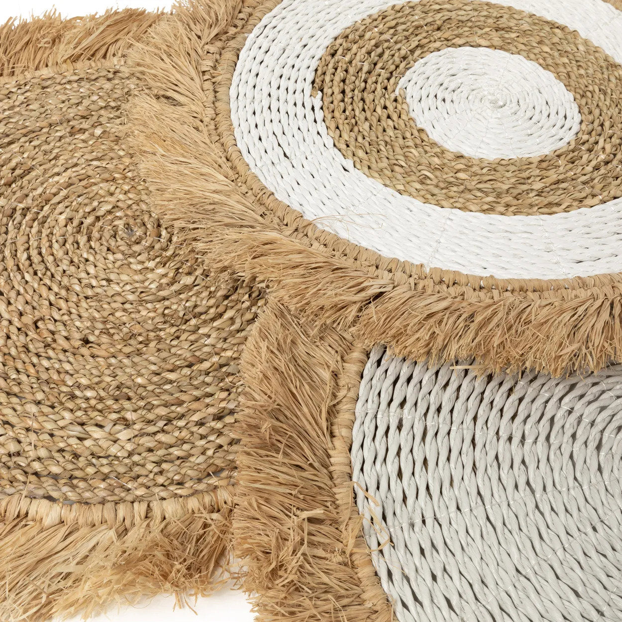 Le Set de Table Seagrass Raffia - Blanc Naturel Bazar Bizar - Mathon - 4