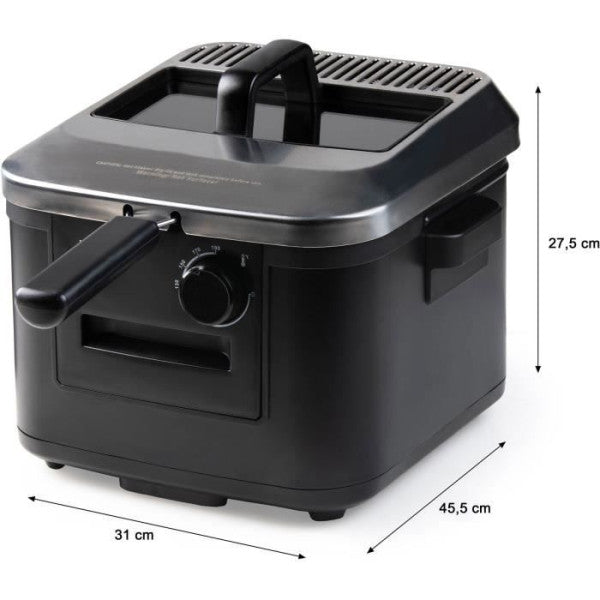 Friteuse Electrique Domo  4l 2000w Noir - Do545fr Domo - Mathon - 2
