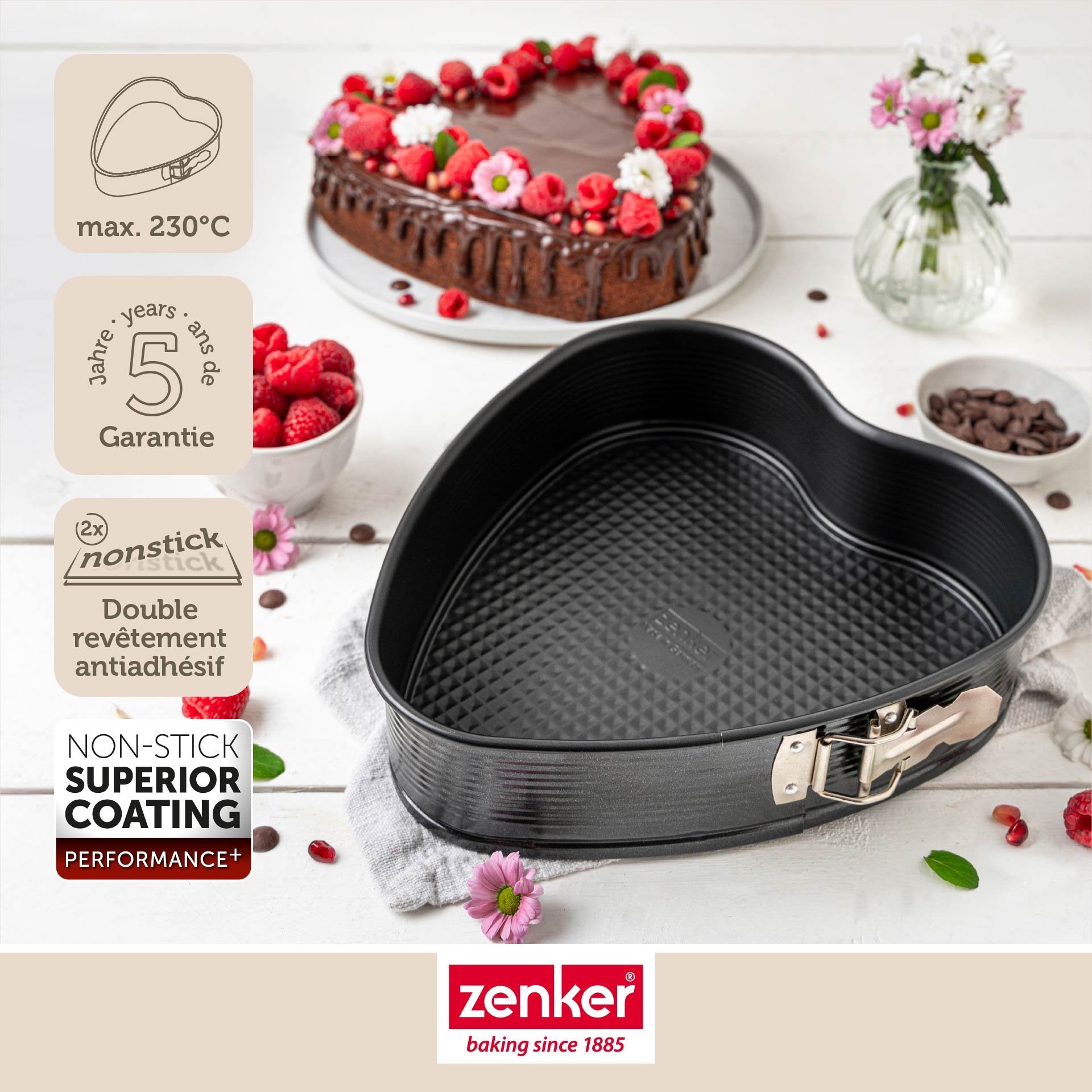 Moule à Charnière en Forme de Cœur 24 x 28 x 7 cm Zenker PerfectBack+ Zenker - Mathon - 7