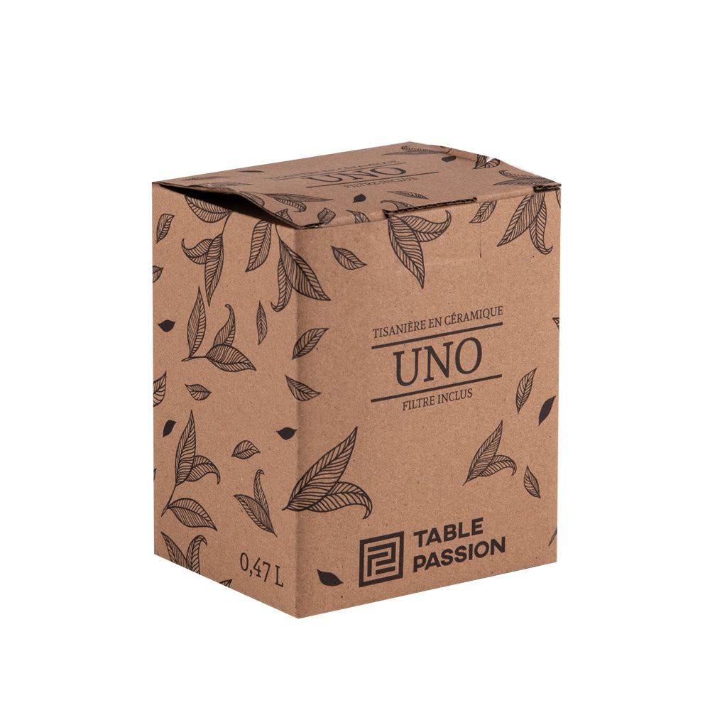 Tisanière Uno beige mat 47 cl Table passion - Mathon - 3