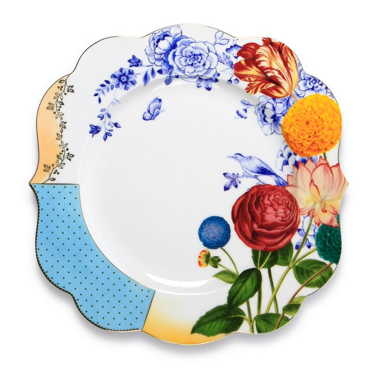 Lot de 6 Assiettes plates Royal Flowers - 28cm Pip Studio - Mathon