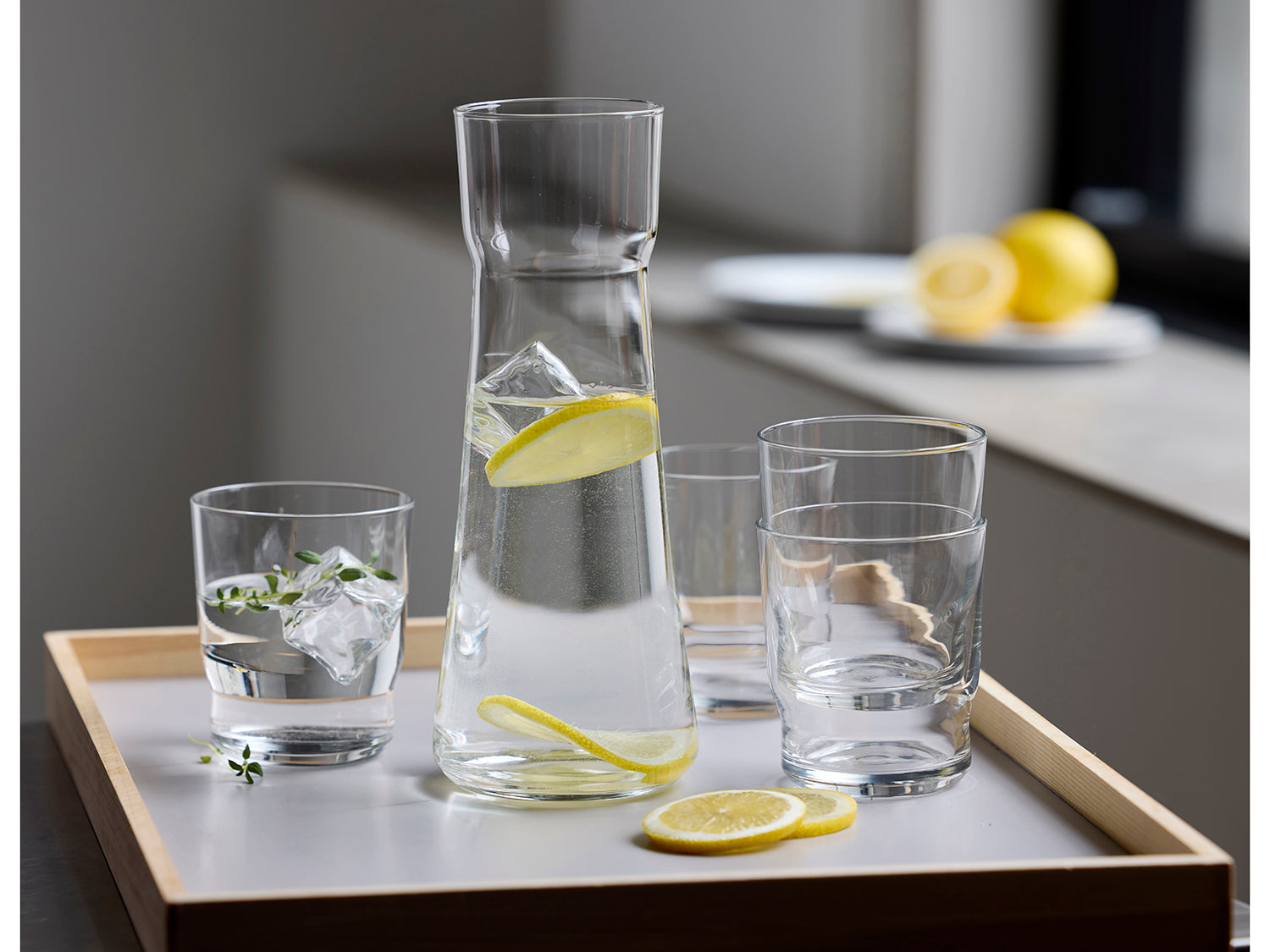 Ensemble décanteur Lissabon en Transparent Lyngby Glas - Mathon - 9