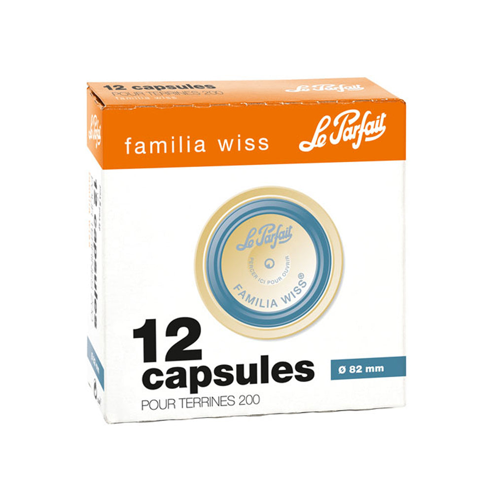 Boîte de 12 capsules Familia Wiss 8,2 cm Le Parfait - Mathon - 2