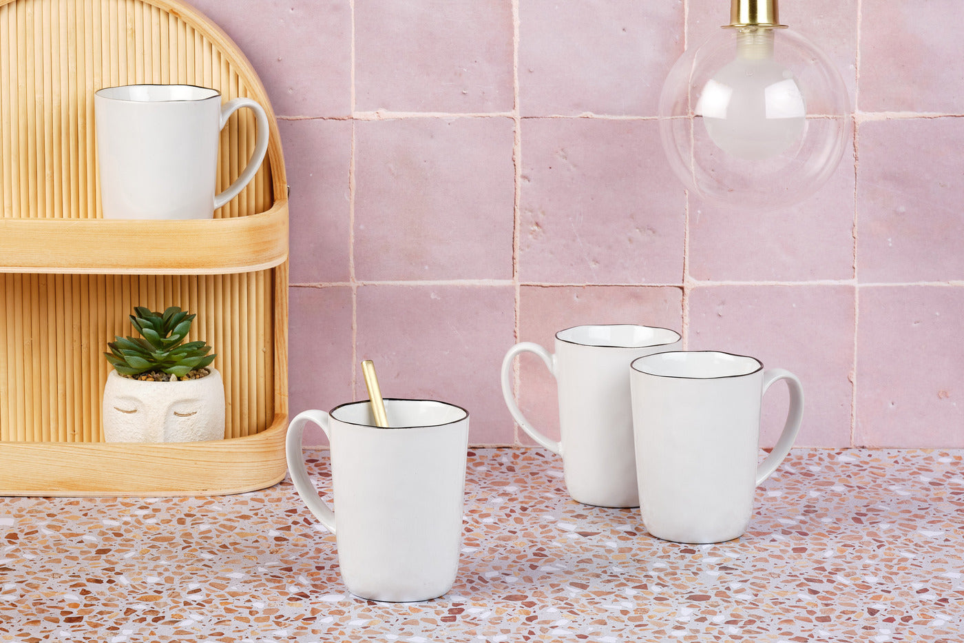 Mug PURE 40cl - 4 pièces - Blanc Neige Björn - Mathon - 2