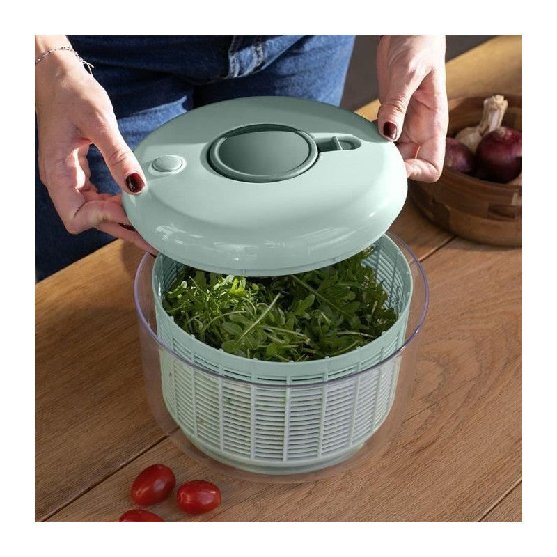 Essoreuse A Salade - Livoo - Men433 - 3,5 L - Essorage Manuel - Couvercle Avec égouttoir - Compatible Lave-vaisselle Livoo - Mathon - 4