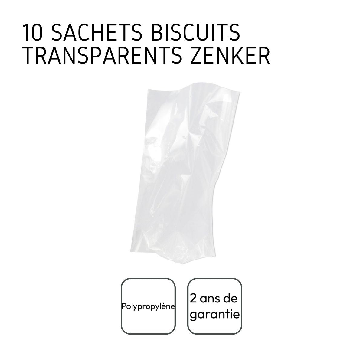 Lot de 10 sachets biscuits transparents Zenker Zenker - Mathon - 4