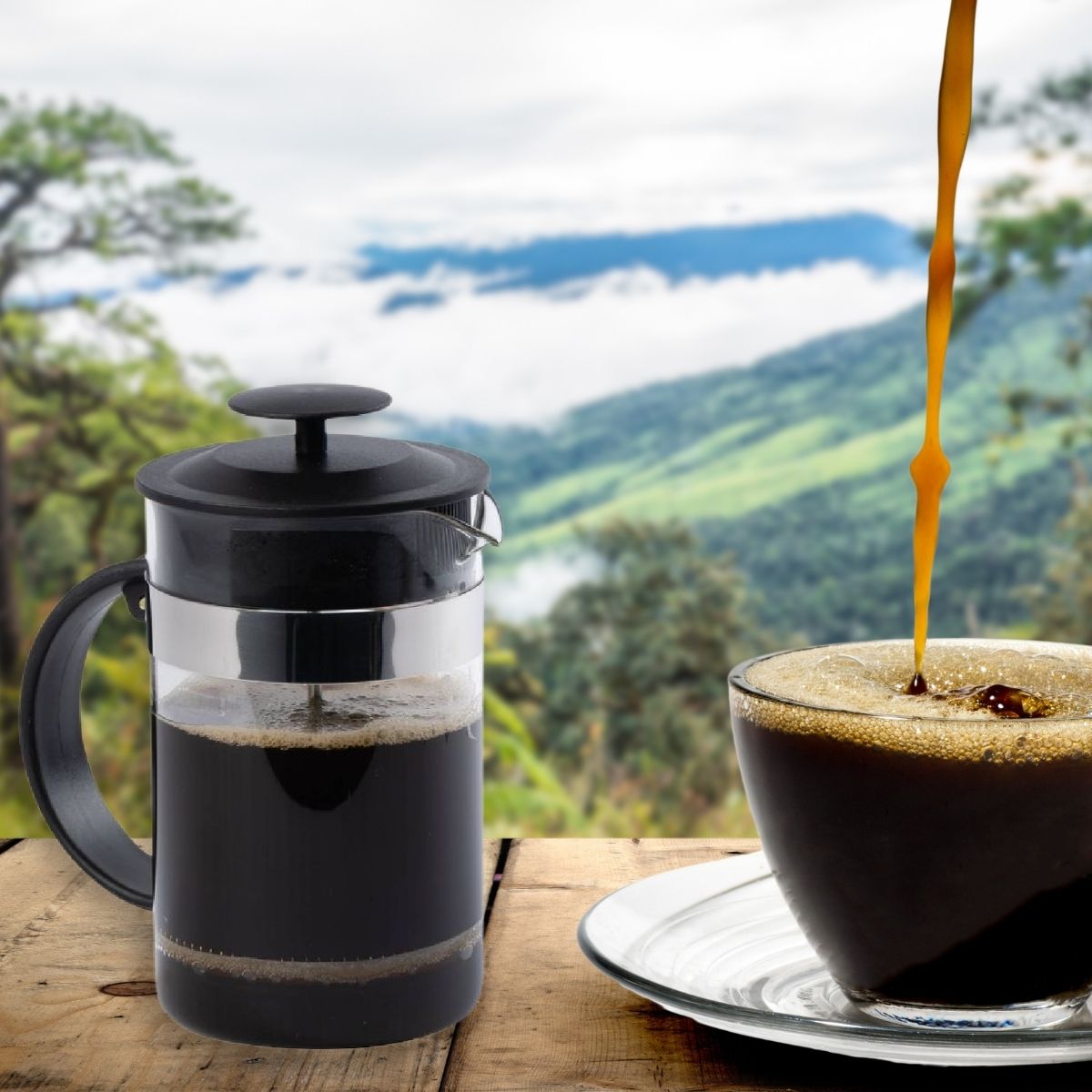 Cafetière italienne à piston 800 ml Fackelmann - Mathon - 2