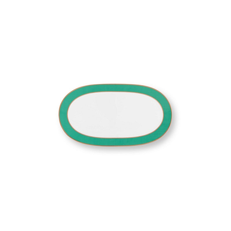 Plat rectangulaire Pip Chique Or-Vert - 28x16x2cm Pip Studio - Mathon