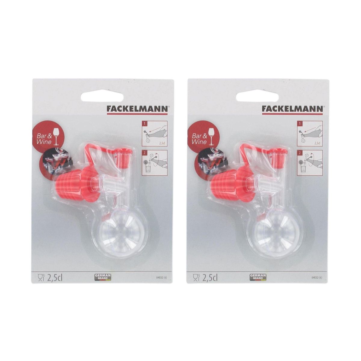 Lot de 2 bouchons doseurs boule 2,5 cl Fackelmann - Mathon - 4