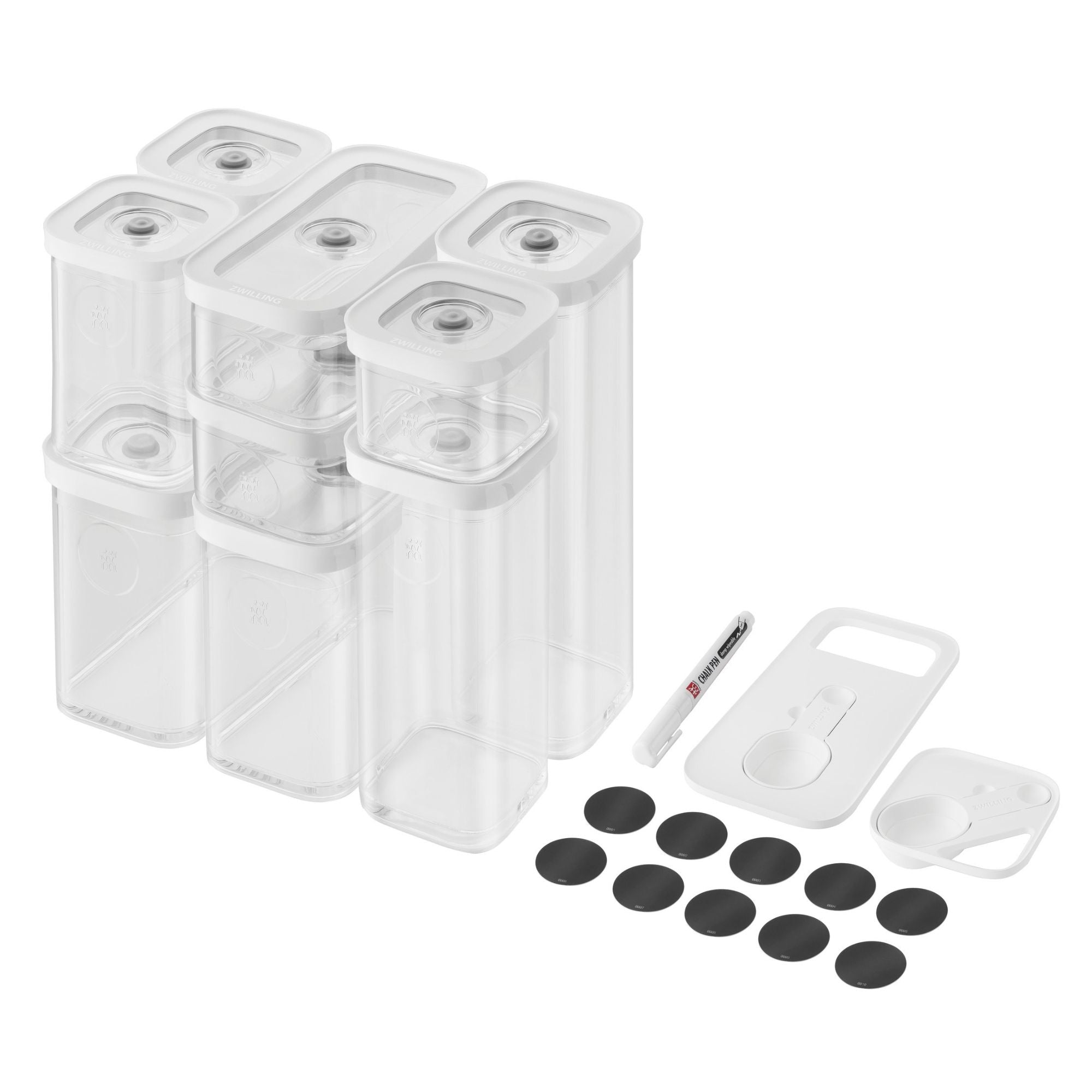 Set CUBE, S/M / 12-pcs, transparent-blanc Zwilling - Mathon - 1