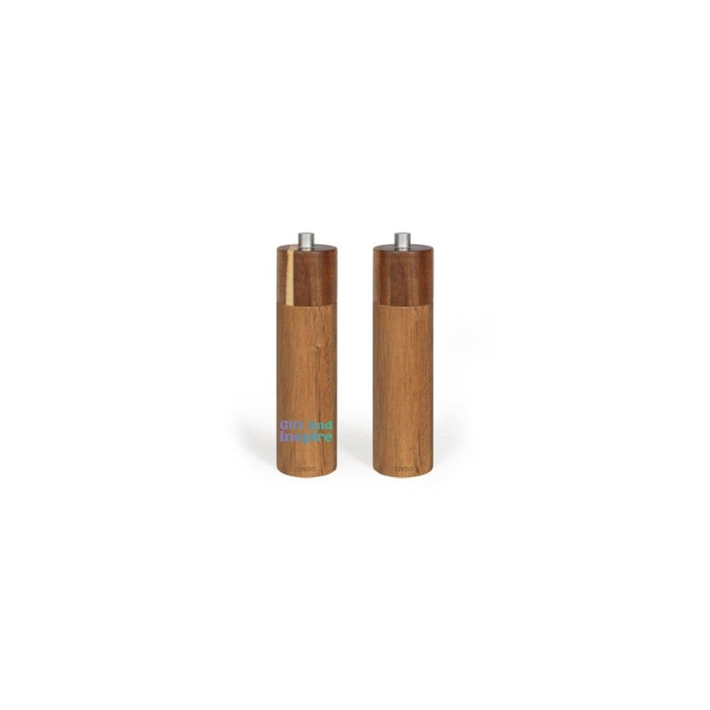 Set De 2 Moulins Sel Et Poivre Manuels - Livoo - Men425 - 40 Ml - Bois D