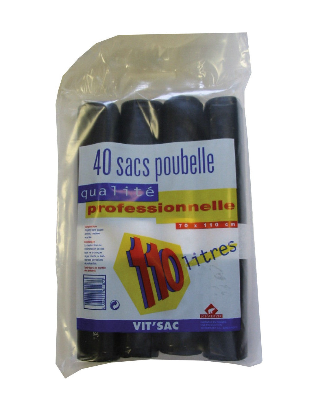 Sac Poubelle 110 L H  120 X L  75 Cm Schweitzer - Mathon