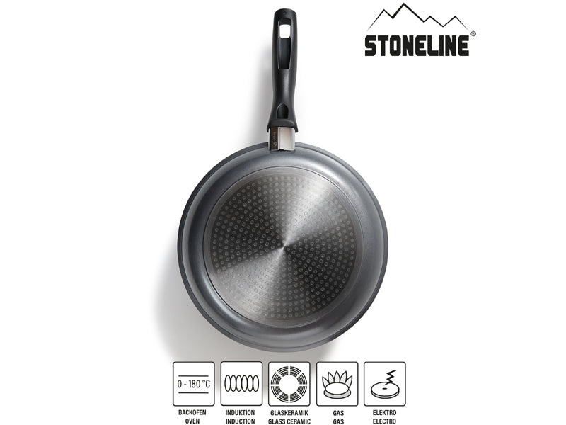 Poêle 26 cm, avec revêtement antiadhésif avec de vraies particules de pierre Stoneline - Mathon - 2