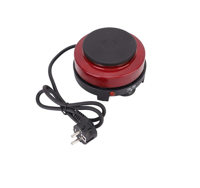 Plaque de cuisson électrique portative 500W rouge noir Vendos85 - Mathon