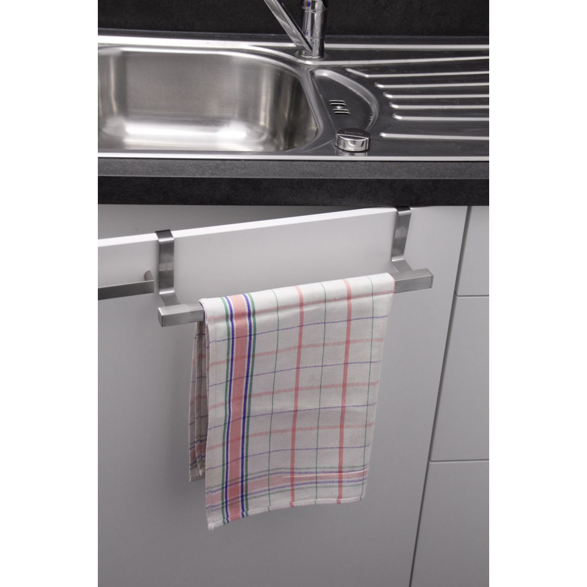 Ensemble de 2 porte-serviettes et torchons extensible inox  Tecno Fackelmann - Mathon - 4