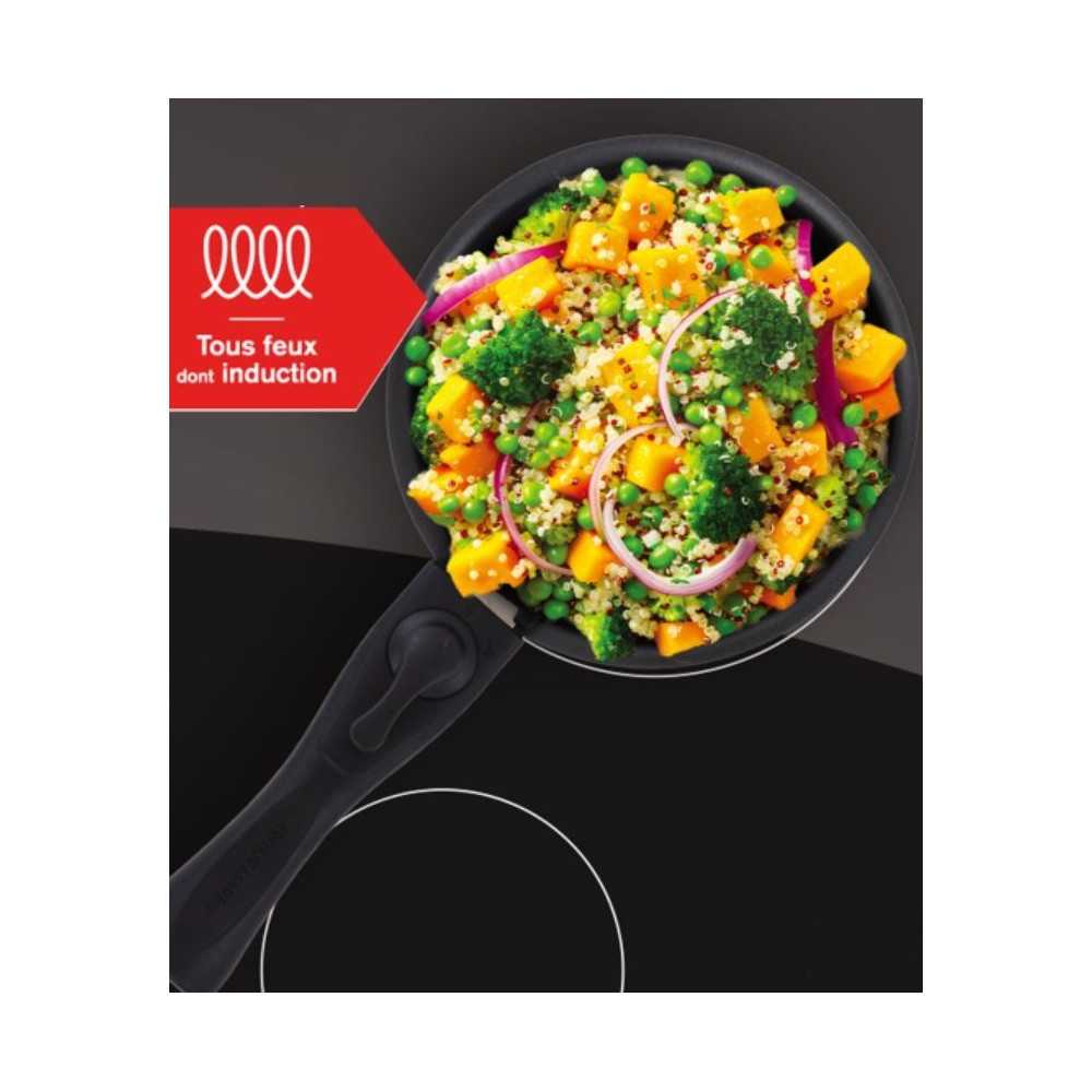 Set De 2 Casseroles - Tous Feux Dont Induction -   - Am2984 - Anti-adhésif - ø 16-20 Cm + Poignée Amovible - Gris Arthur Martin - Mathon - 3