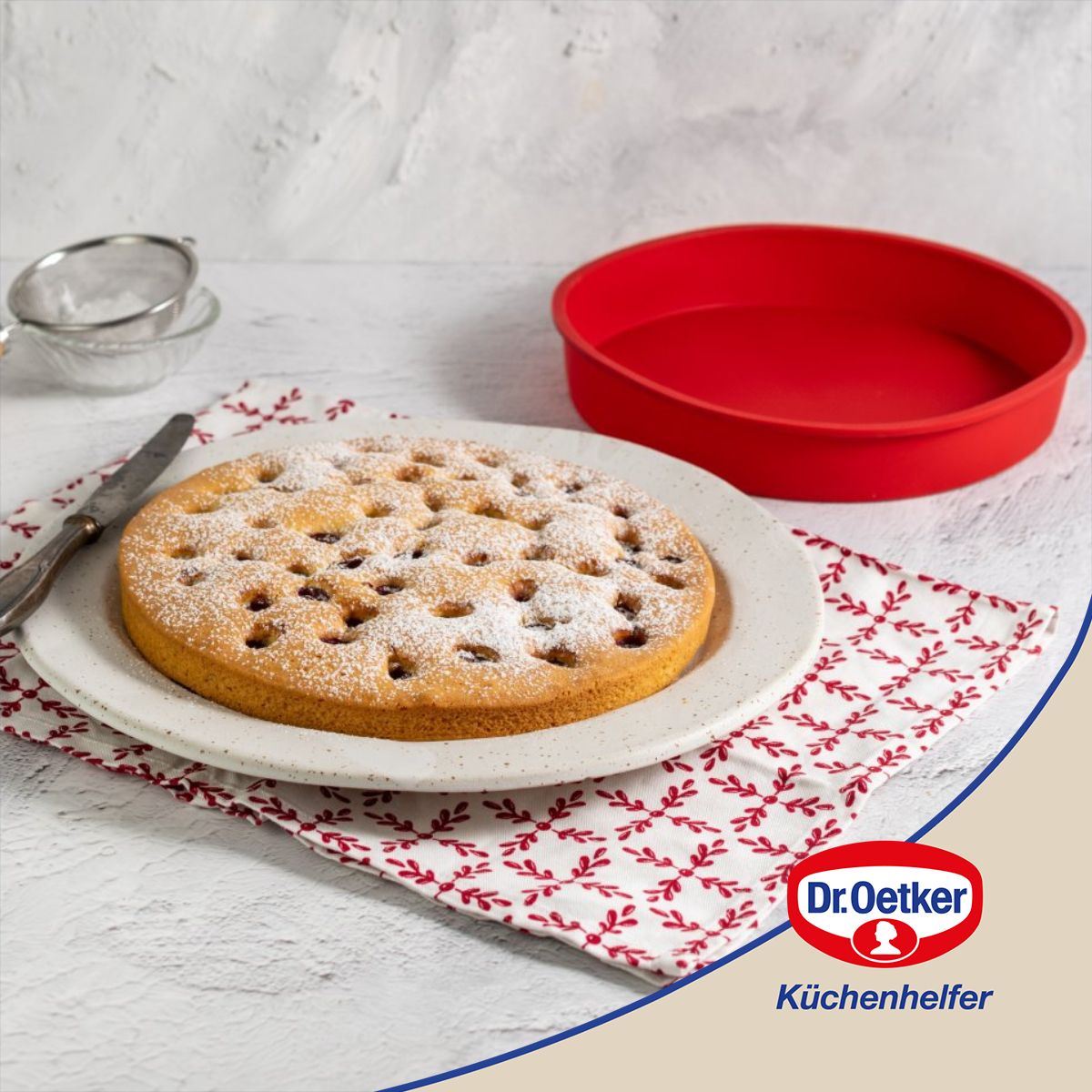 Moule à manqué en silicone de 26 cm Dr. Oetker Flexxibel Love Dr. Oetker - Mathon - 2