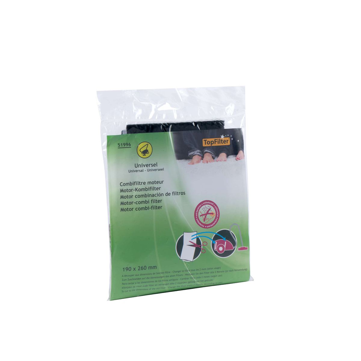 Filtre aspirateur universel au charbon TopFilter TopFilter - Mathon - 1