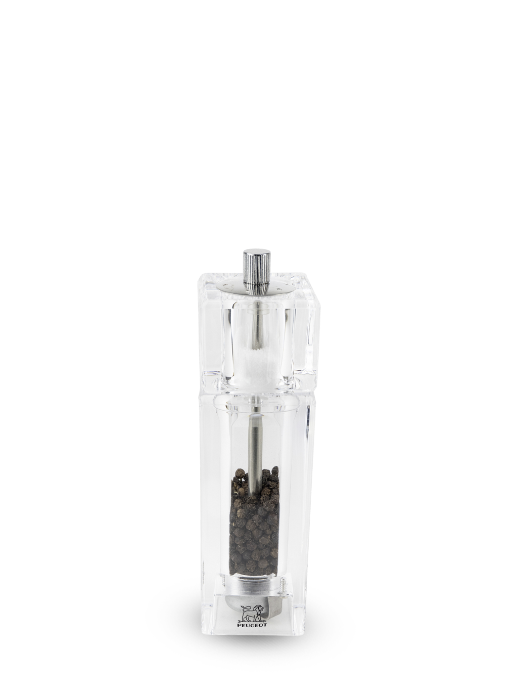 Pontarlier Combi moulin à poivre et salière manuel en acryl 15 cm Peugeot - Mathon - 1