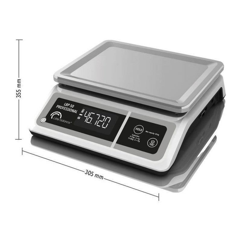 Balance Professionnelle - Lbp 50 Professional - Usb - Gris - Little Balance - Balance De Cuisine - 50 Kg Little Balance - Mathon - 3