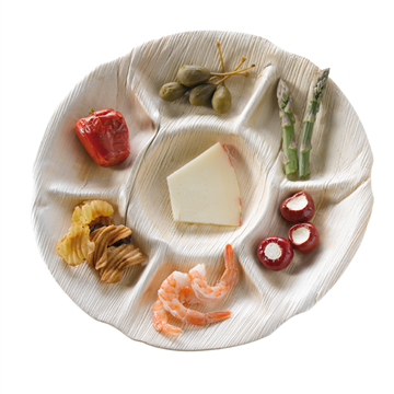 Assiette palmier ronde 7 compartiments "Palmthali"  H20mm FirstPack - Mathon
