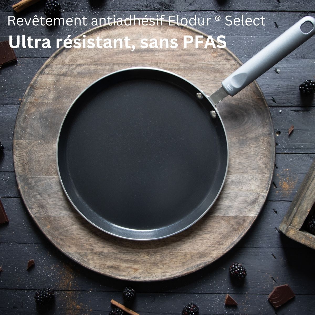 Poêle à crêpes 26 cm antiadhésive sans PFAS  Ducato Elo - Mathon - 4