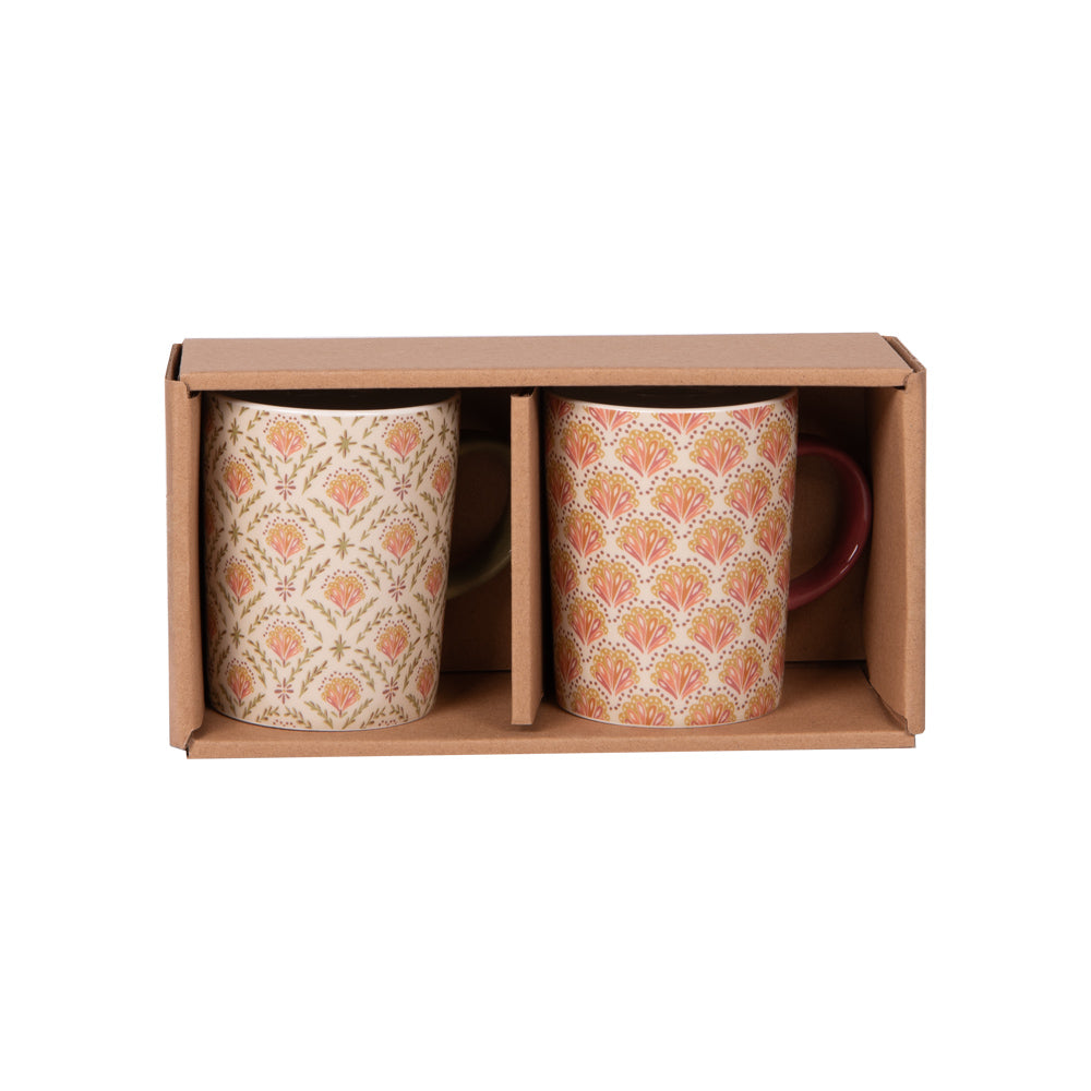 Coffret de 2 mugs Rangoli 25 cl Table passion - Mathon - 2