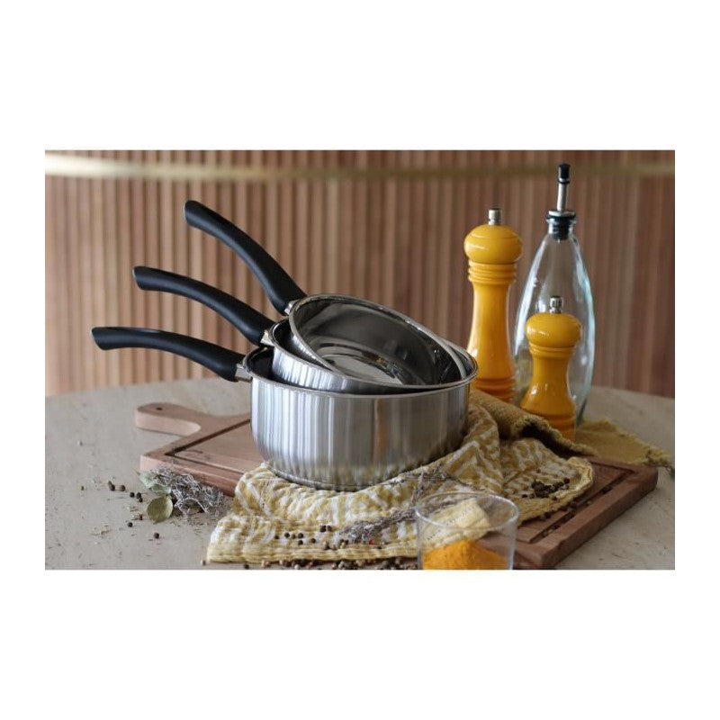 Casserole - Menastyl - 6020241 - En Acier Inoxydable - 16 Cm - Tous Feux Dont Induction Menastyl - Mathon - 4