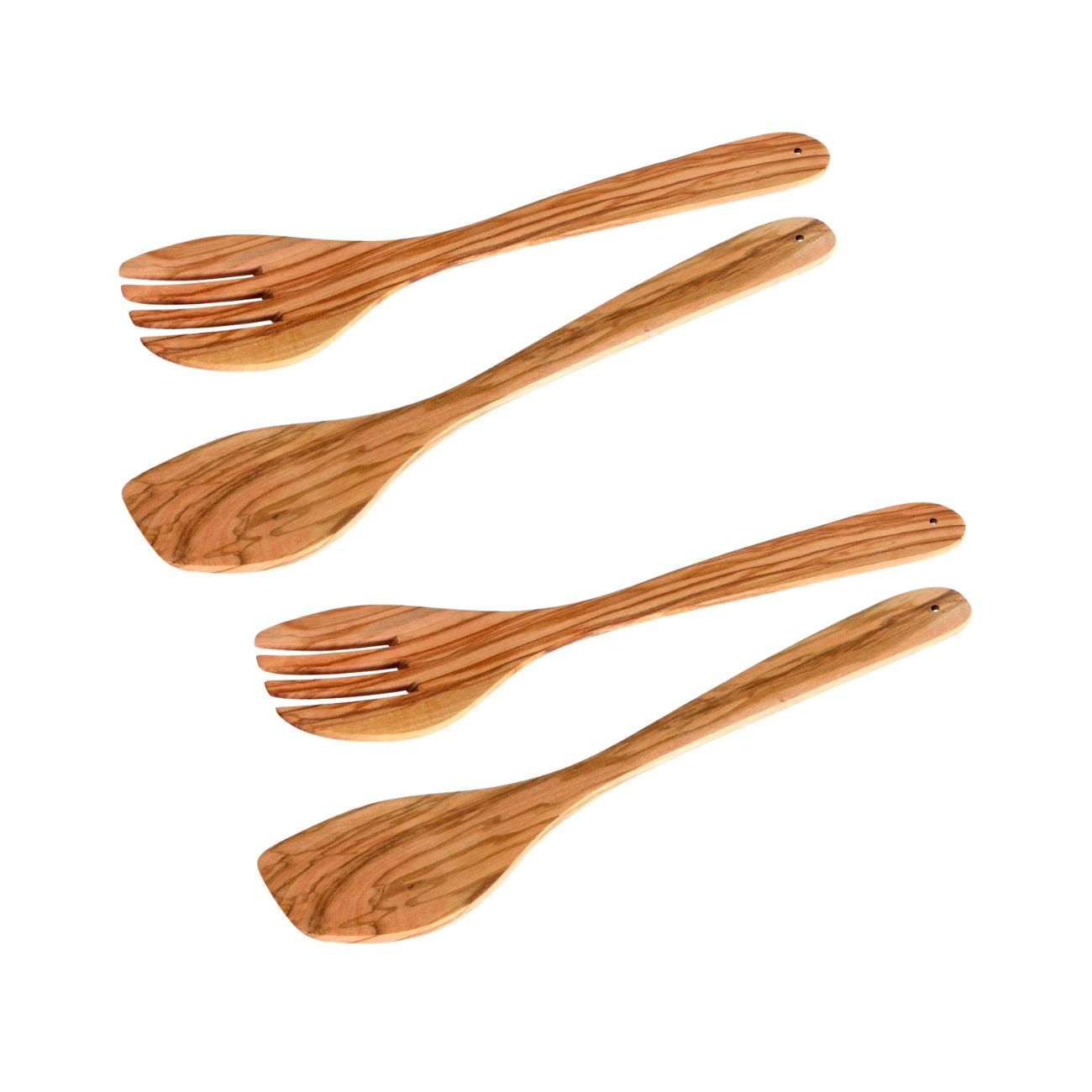 Ensemble de 2 Couverts à salade  Édition Bois d