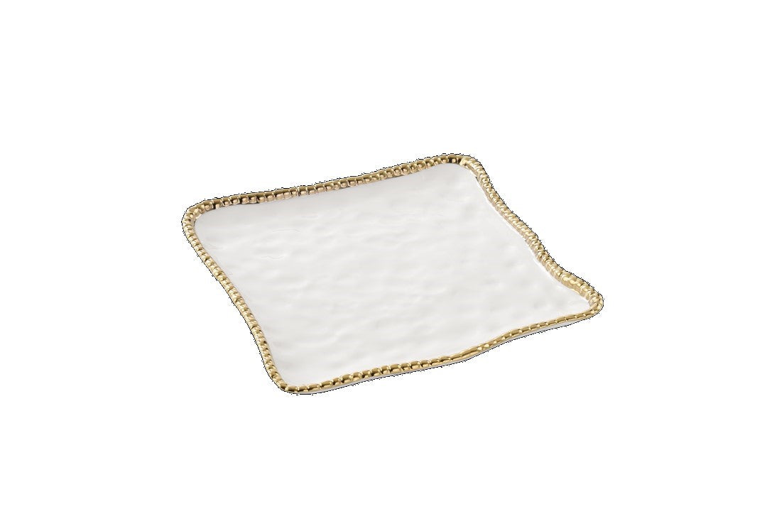 Set de 2 plats de service carré - 27,9x27,9x2,5cm - GOLDEN SALERNO Pampa Bay - Mathon
