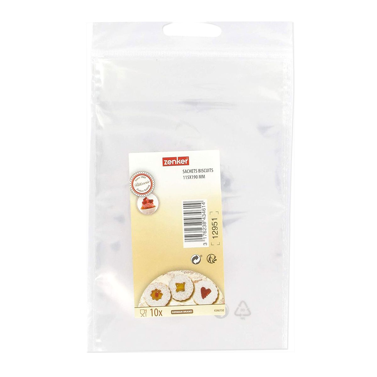 Lot de 10 sachets biscuits transparents Zenker Zenker - Mathon - 6