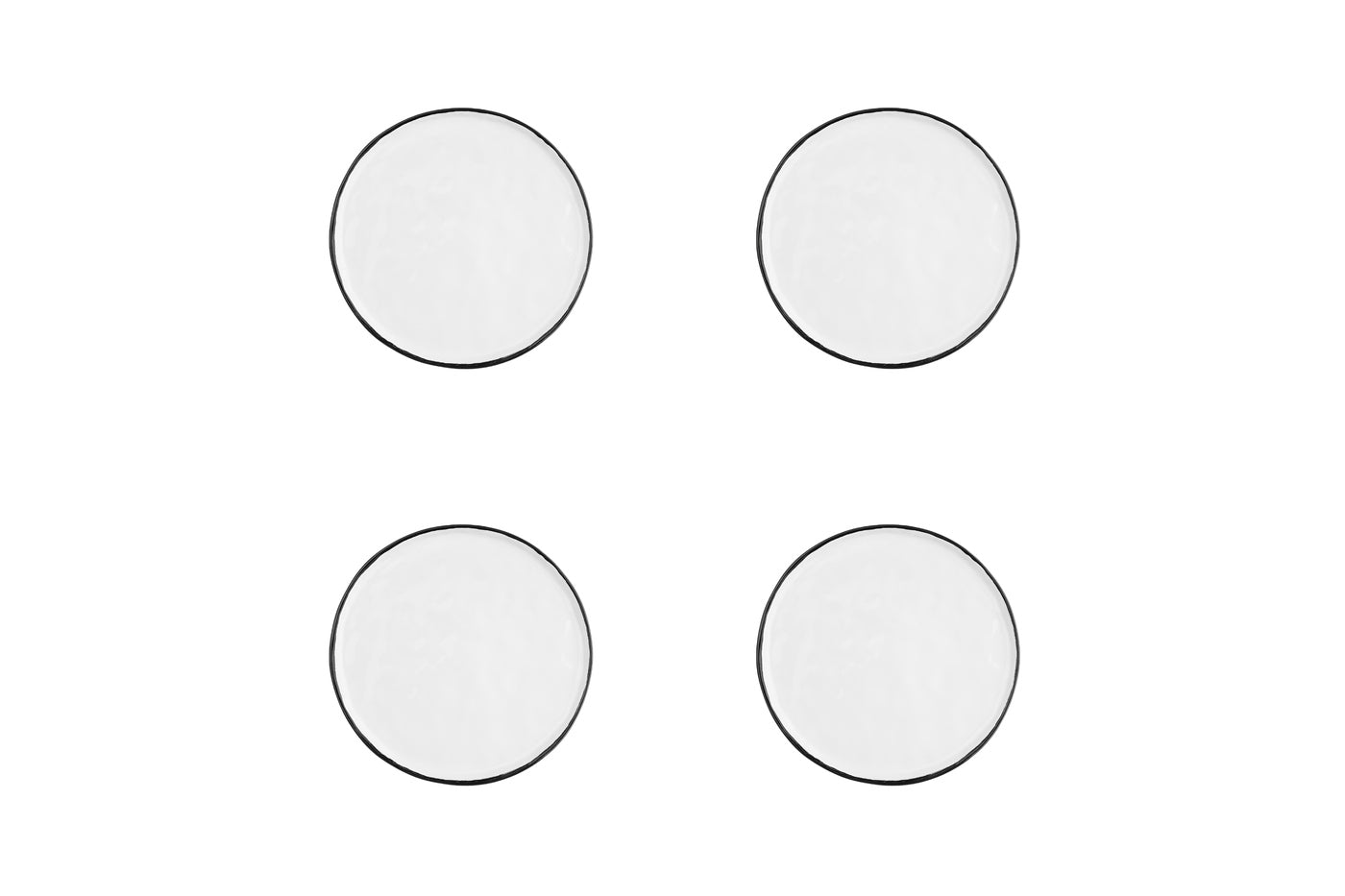 Assiette PURE Ø16,5cm - 4 pièces - Blanc Neige Björn - Mathon - 1