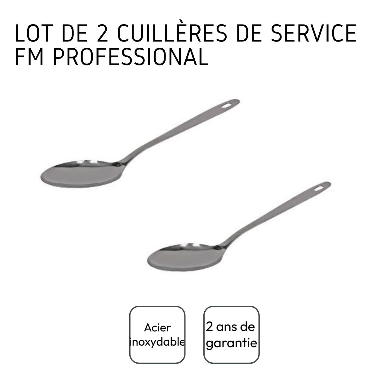 Lot de 2 cuillères de service FM Professional - Mathon - 4