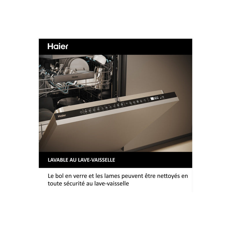 Mini Hachoir  Series 5 Hch5b1 011 550 W Noir Haier - Mathon - 5