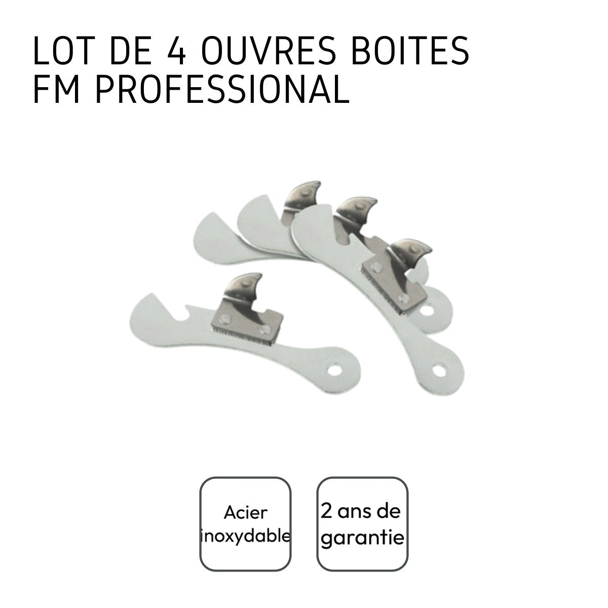 Lot de 4 ouvre-boites FM Professional - Mathon - 4