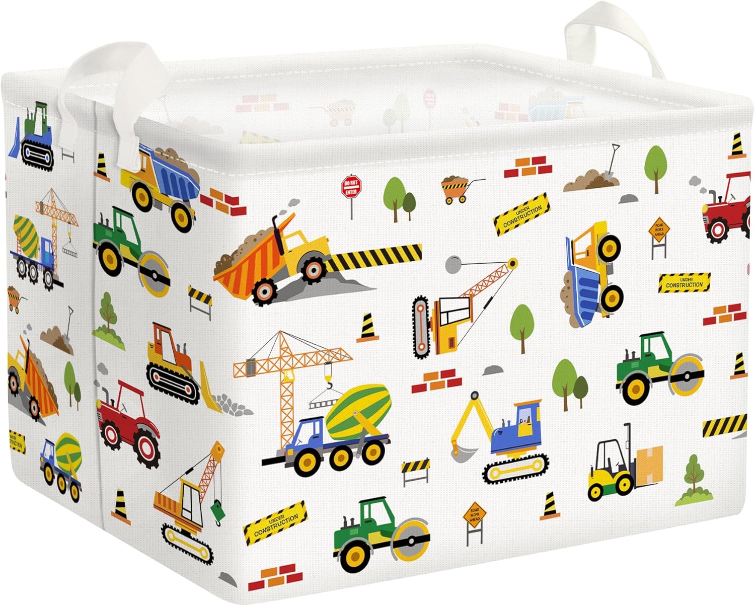 Panier à linge enfant Véhicules de Construction 36 L Vendos85 - Mathon