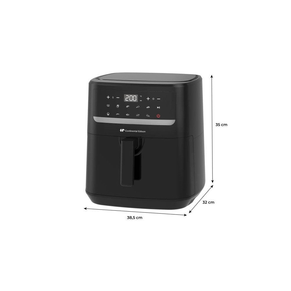 Friteuse A Air Sans Huile - Continental Edison - Cefr240092l - 1800 W - 9,2 L - Noir Continental Edison - Mathon - 2