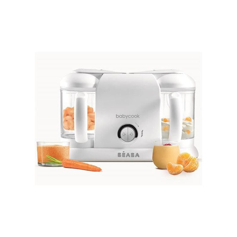 Beaba, Babycook Duo, Robot Bebe 4 En 1, Cuiseur, Mixeur, Contenance Xxl 2200 Ml - Blanc Beaba - Mathon - 1