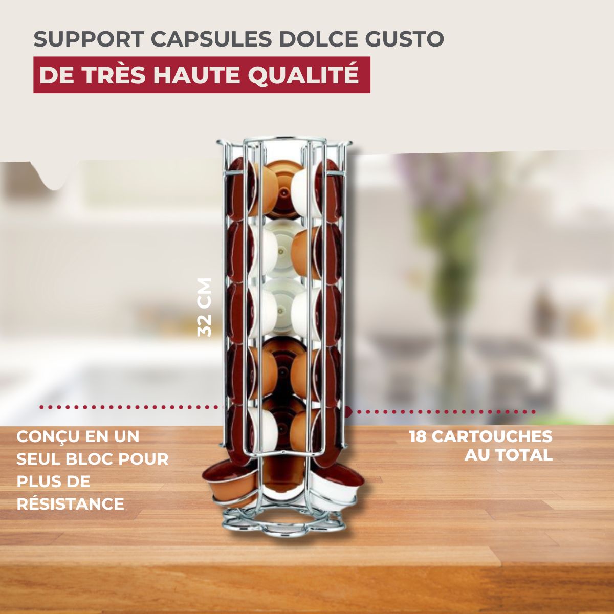 Porte capsules Dolce Gusto® Fackelmann - Mathon - 3
