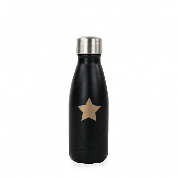 Bouteille isotherme 260 ml - Star - Noire étoile dorée Yoko® Design - Mathon